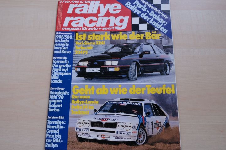 Deckblatt Rallye Racing (02/1985)